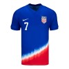 Maillot de Supporter Etats-Unis Reyna 7 Extérieur 2024 Pour Homme